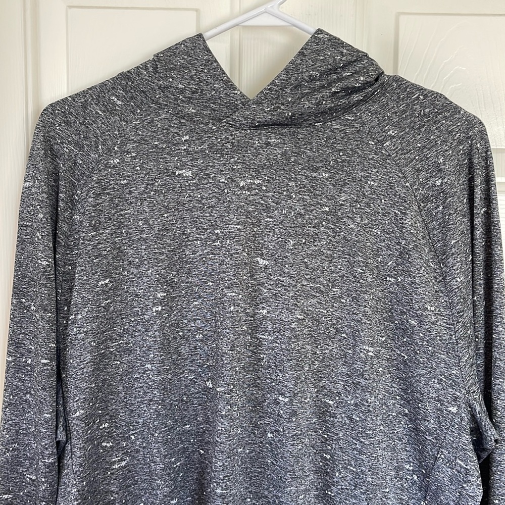 lululemon athletica Men’s Heathered Dark Gray Long-Sleeve Hoodie - Picture 2 of 8
